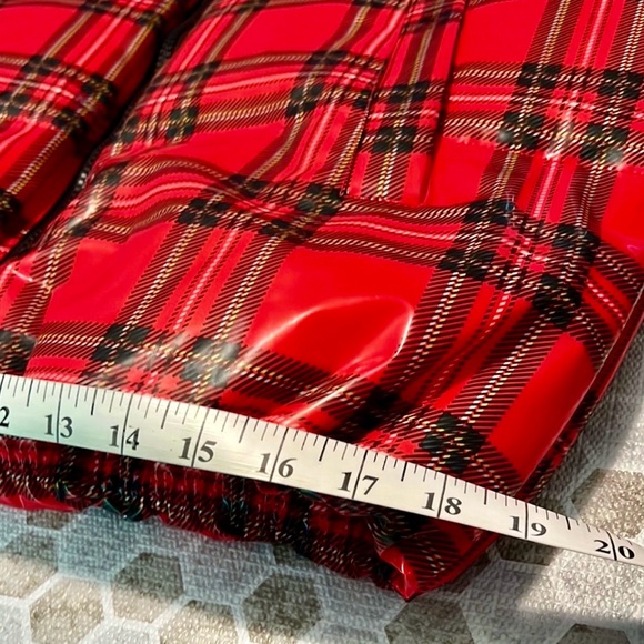 ⚡️SALE⚡️Juicy Couture Black Label Plaid Tartan Patent Puffer Jacket NWOT - Picture 13 of 17